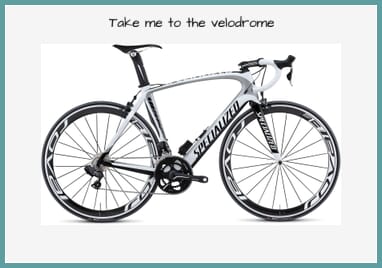 Example image with text overlay, solid dark-blue frame and colored canvas